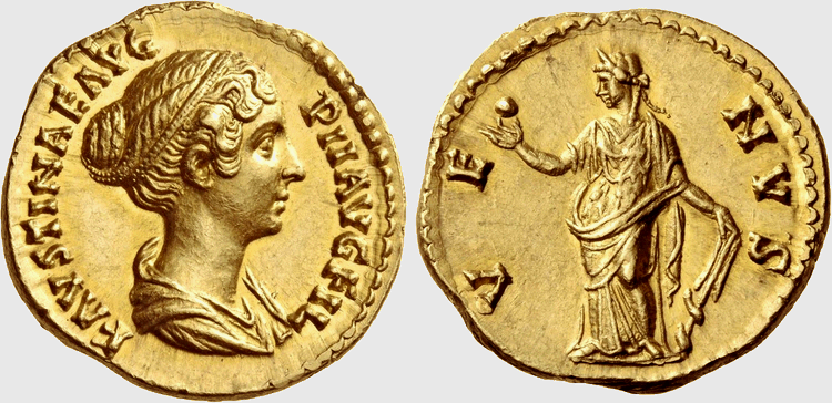 Aureus of Faustina II