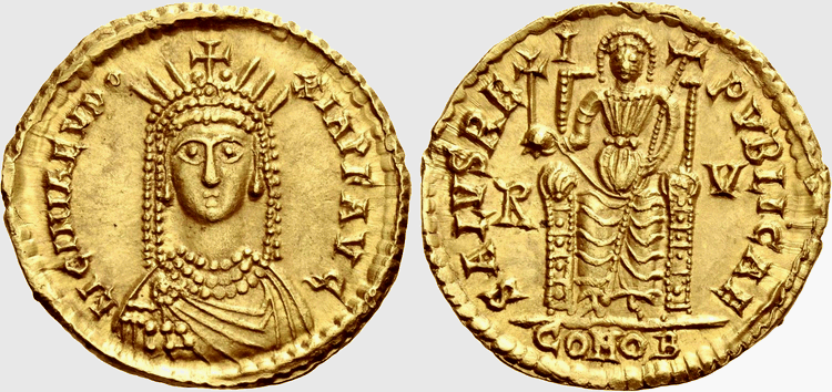 Solidus of Licinia Eudoxia
