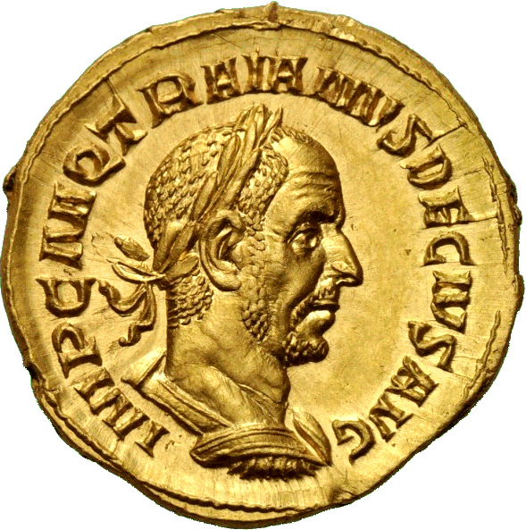 Gold Aureus of Trajan Decius