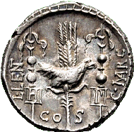 Denarius of Gnaeus Nerius, 49 B.C.