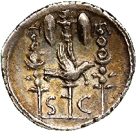Denarius of Octavian, Autumn 42 B.C.
