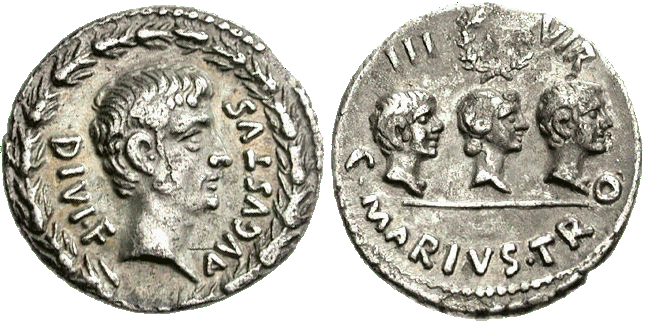 Augustus with Julia, Gaius and Lucius